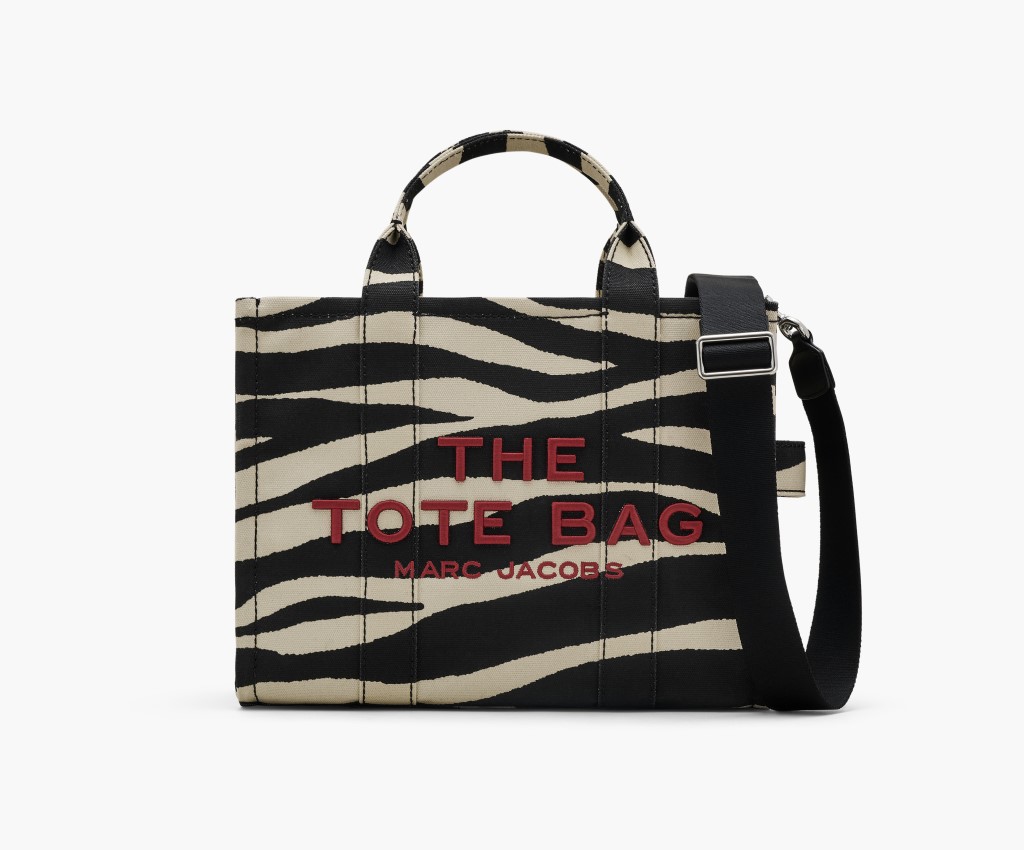 The Zebra Canvas Medium Tote Bag (Black White)